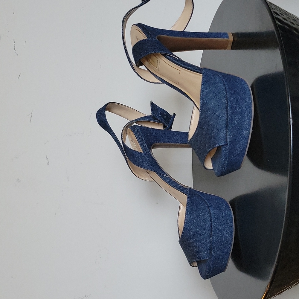 Jessica Simpson denim platform sandal